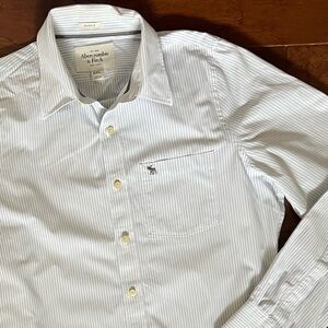 Abercrombie and Fitch striped button up shirt, size XXL